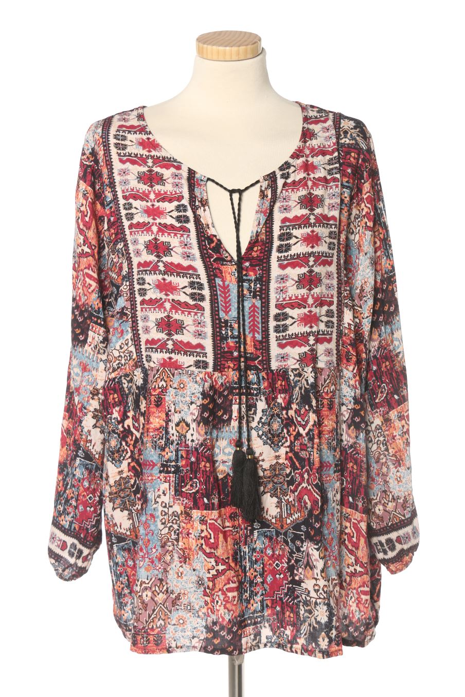 Blouse à manches longues OCTOBER de la taille L, de couleur imprimés