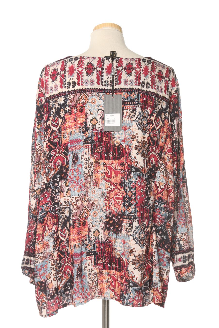 Blouse à manches longues OCTOBER de la taille L, de couleur imprimés