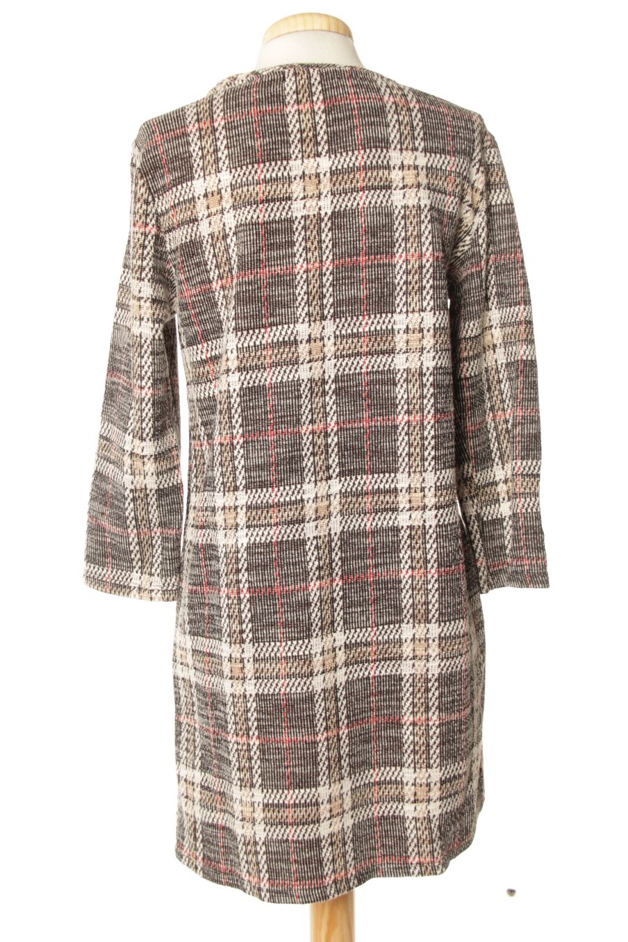 Robe casual Bershka de la taille S, de couleur carreaux