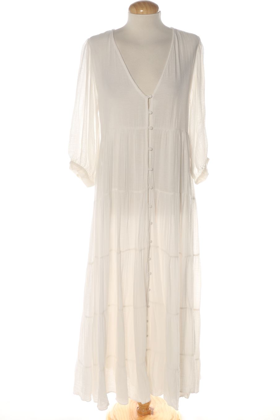 Vestito casual de Zara de la talla XS, de color bianco