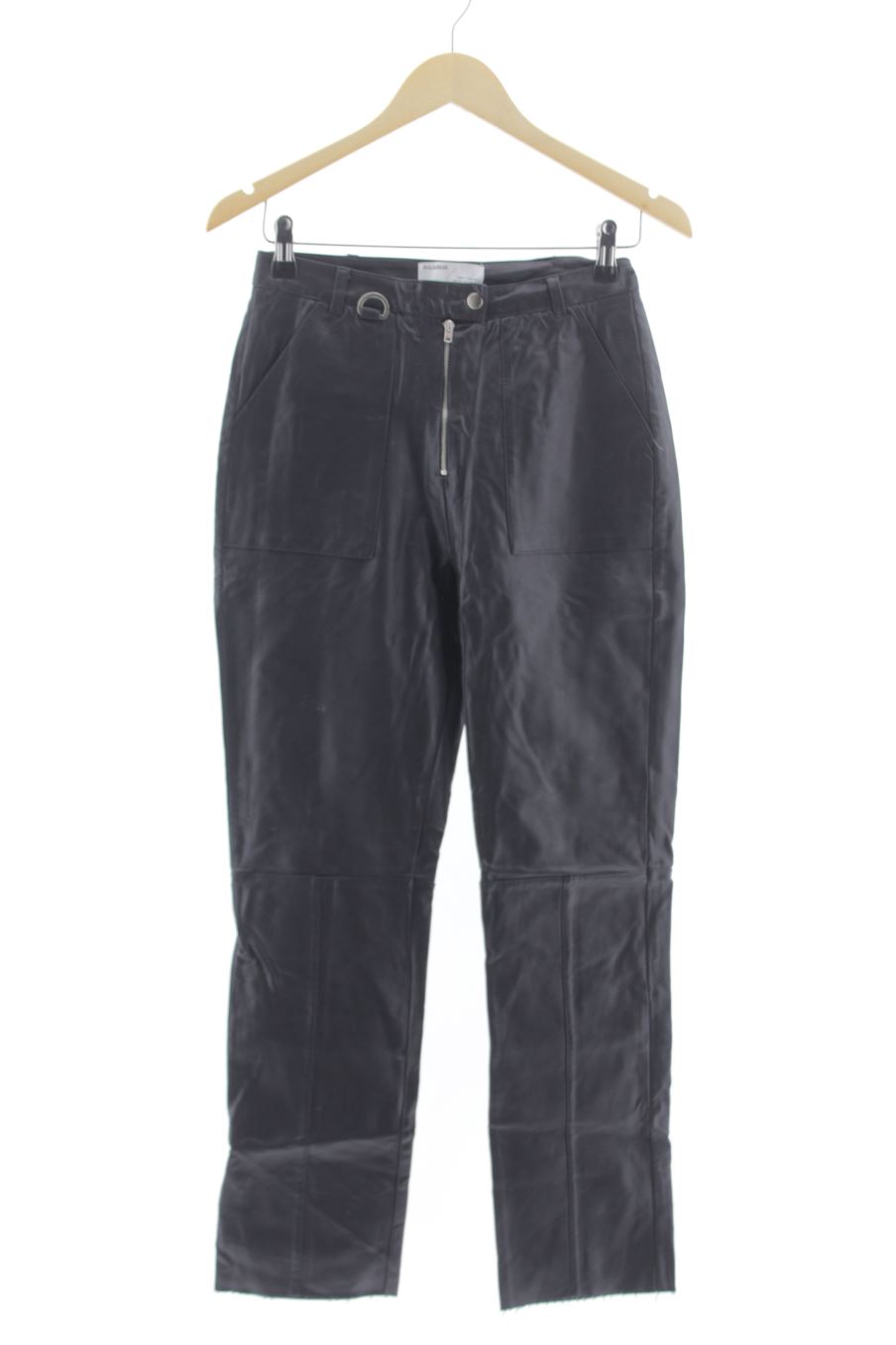 Pantalón de Pull & Bear de la talla 36, de color negro de sintético