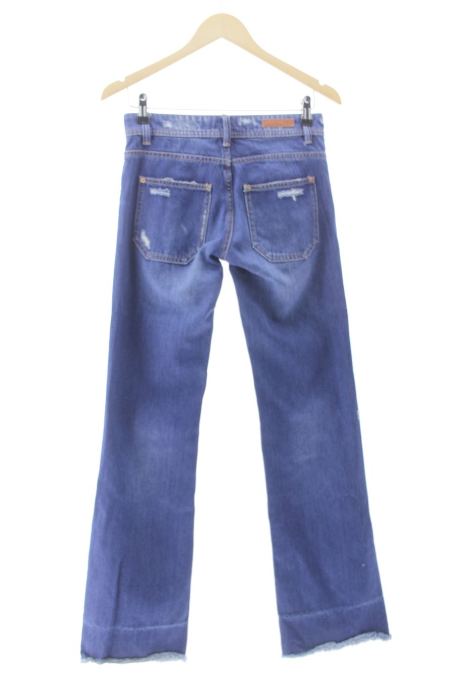 Jeans Zara de la taille 34, de couleur bleu de denim