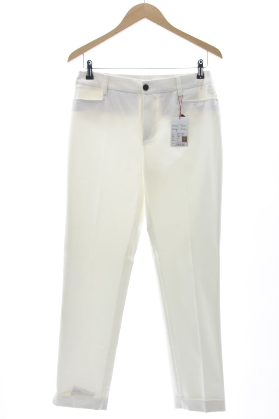 Pantalon Burberry de la taille 42, de couleur blanc