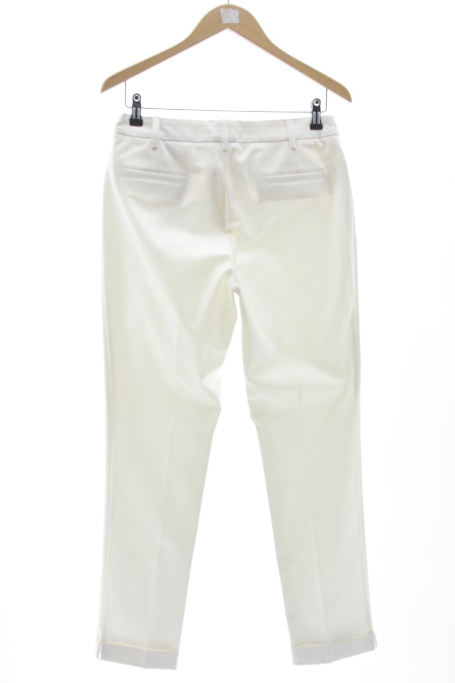 Pantalon Burberry de la taille 42, de couleur blanc