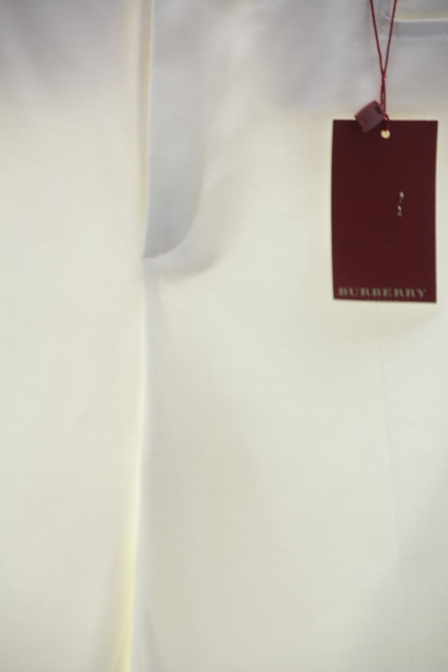 Pantalon Burberry de la taille 42, de couleur blanc