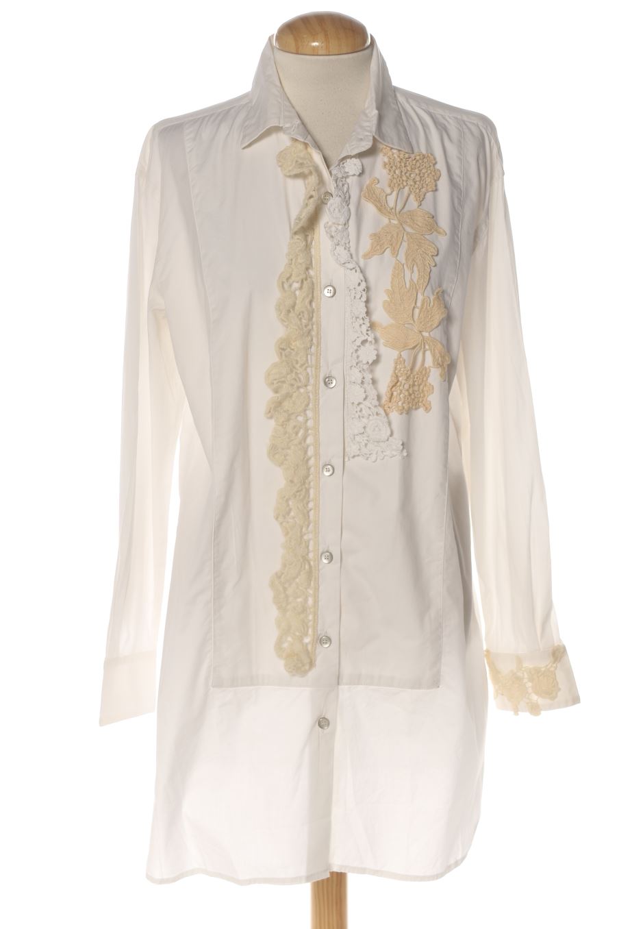 Chemise Twin-Set Simona Barbieri de la taille 38, de couleur blanc