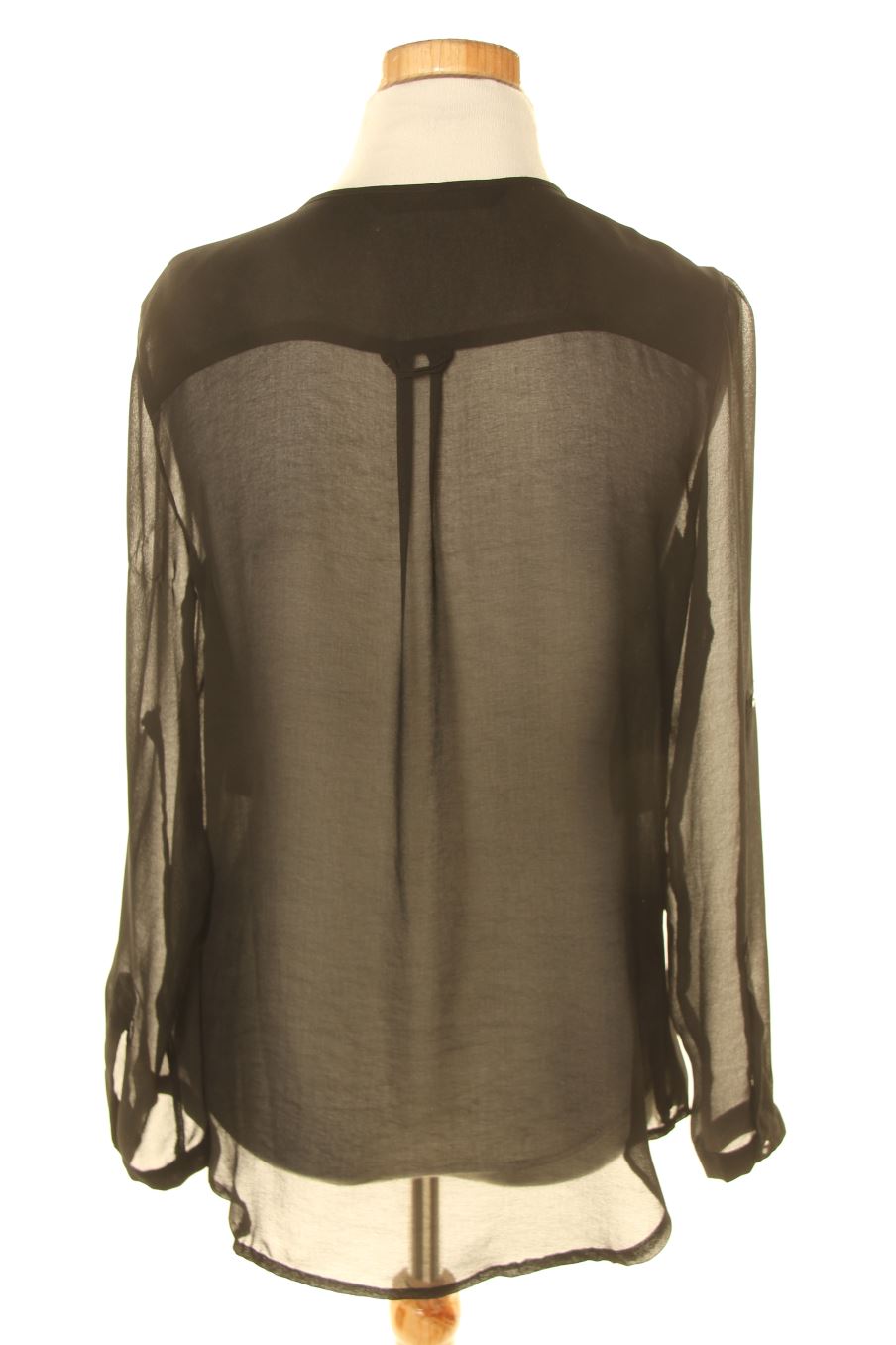Blusa de manga larga de Zara de la talla XS, de color negro