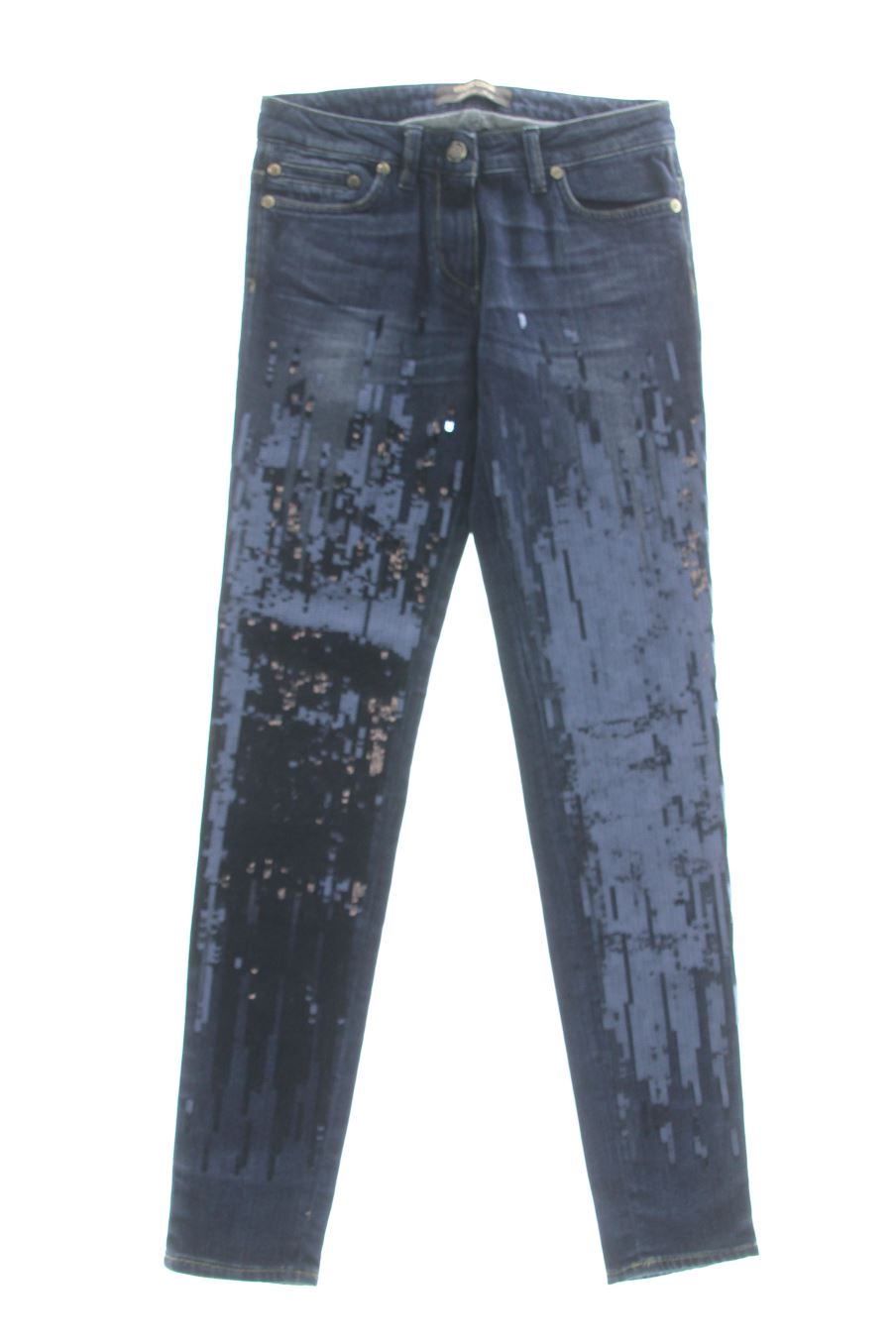 Jeans Roberto cavalli de la taille 38, de couleur bleu de denim