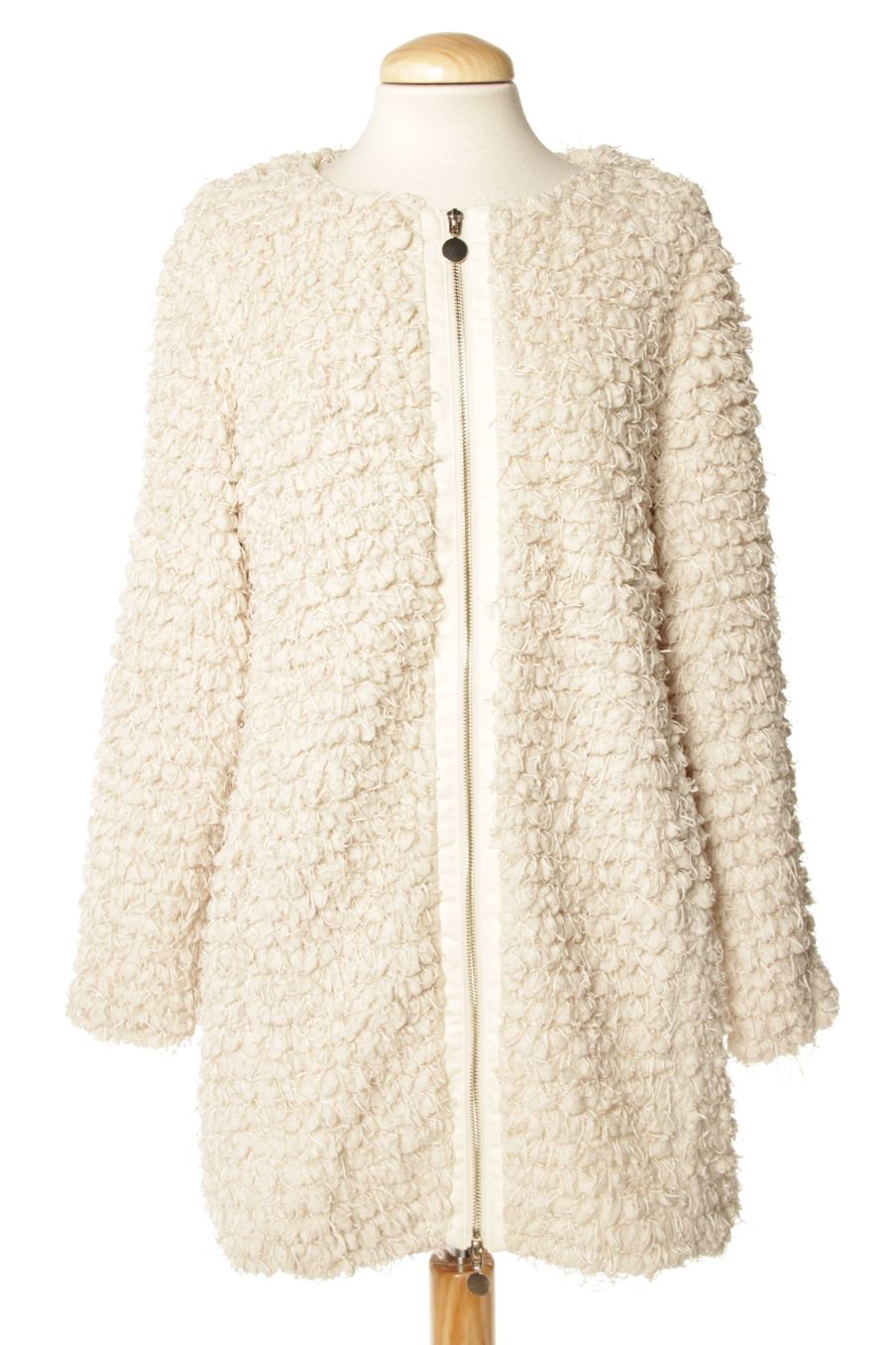 Abrigos de Free Quent de la talla S, de color beige