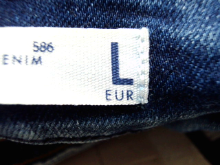 Jeans Sfera de la taille L, de couleur bleu de denim