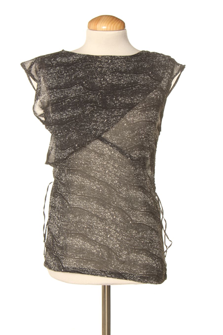 Blouse à manches courtes Sfera de la taille S, de couleur noir