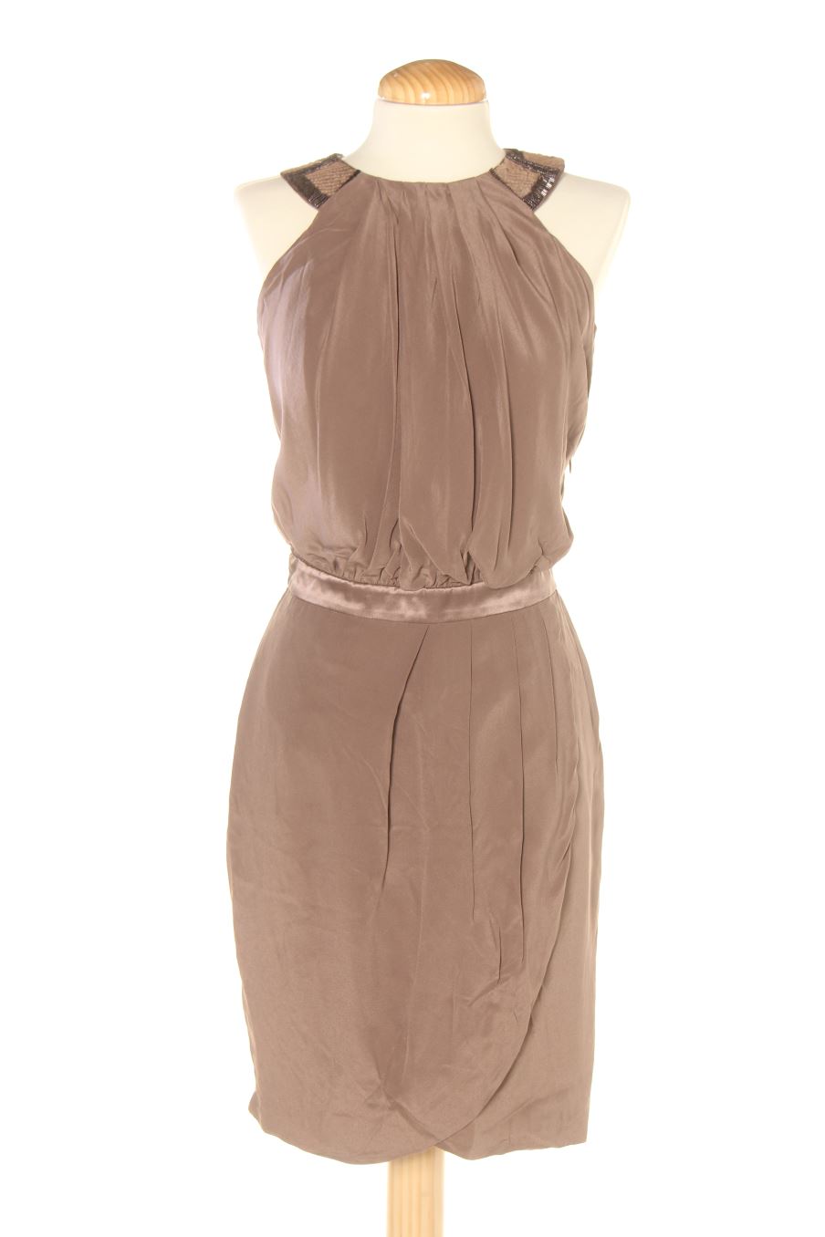 Vestido elegante de Studioclassics de la talla 38, de color gris de seda