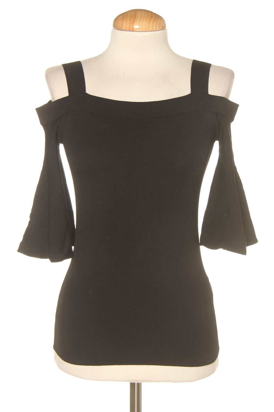 Aufwändiges Top von Massimo Dutti Größe XS, Farbe Schwarz, für