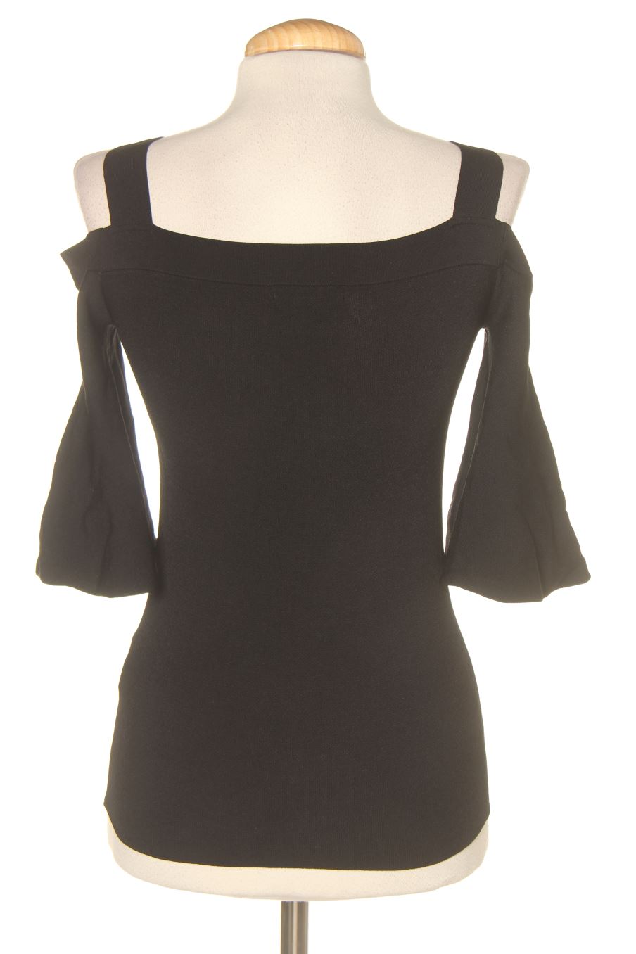 Aufwändiges Top von Massimo Dutti Größe XS, Farbe Schwarz, für