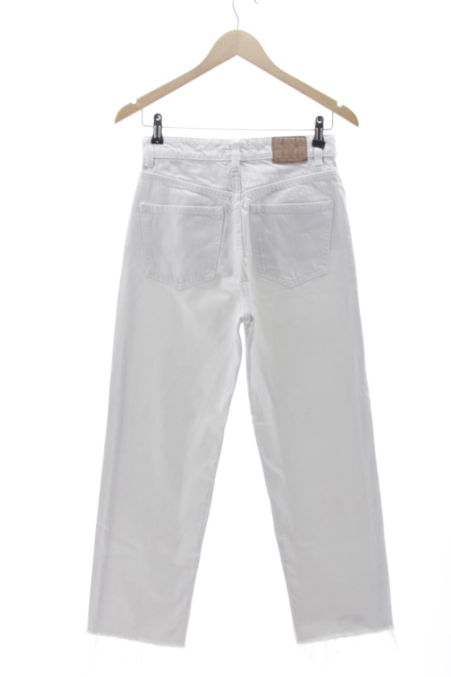 Vaquero de Pull & Bear de la talla 36, de color blanco de ropa vaquera