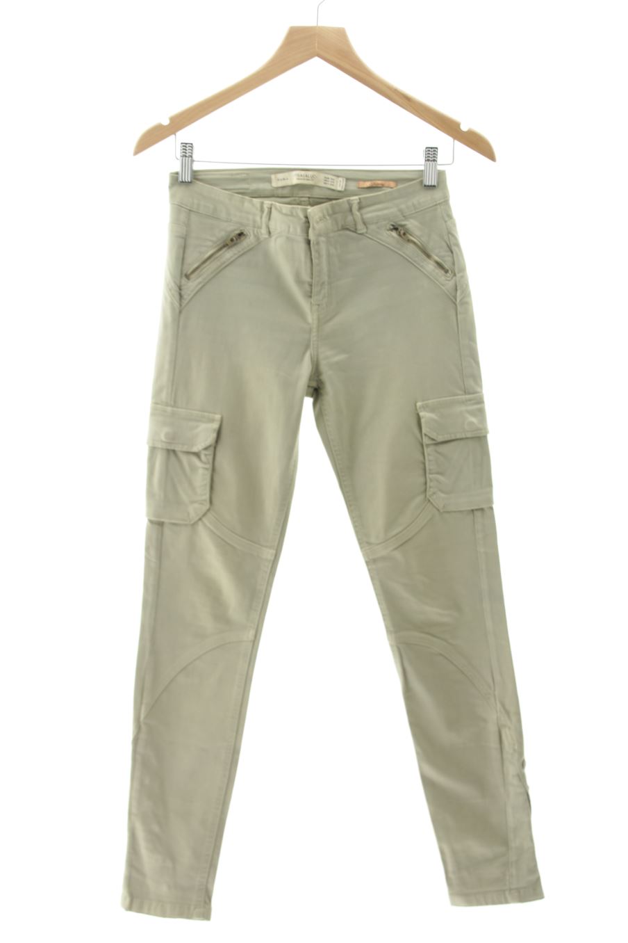 Jeans Zara de la taille 36, de couleur vert de denim