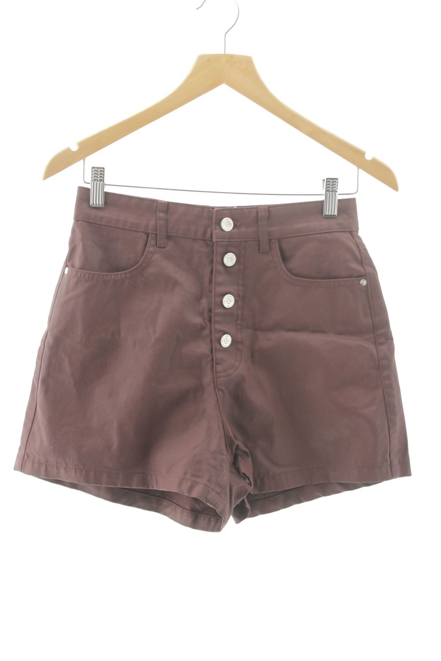 Pantaloni corti de Zara de la talla 36, de color bordeaux