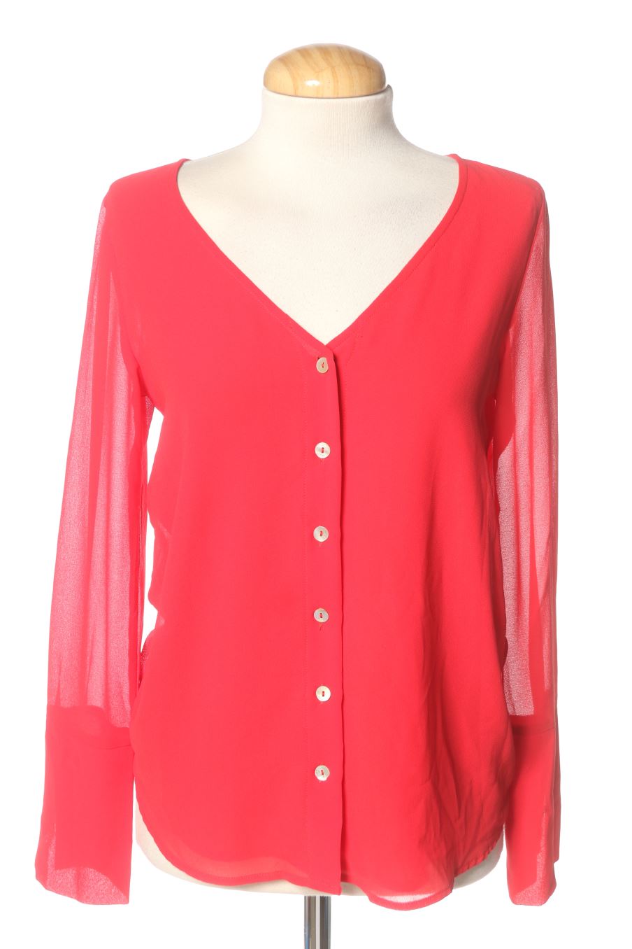 Langärmelige Bluse von biombo 13 Größe S, Farbe Rot, für