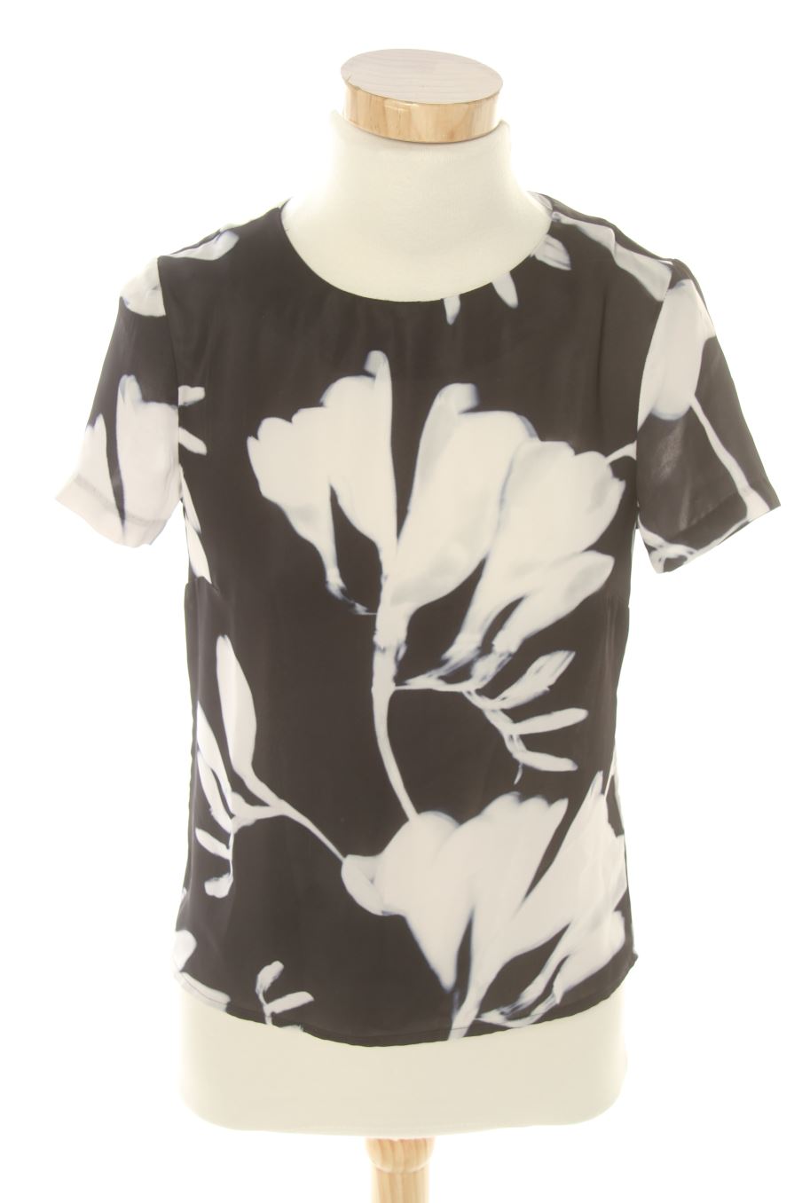 Blouse à manches courtes H&M de la taille 32, de couleur noir