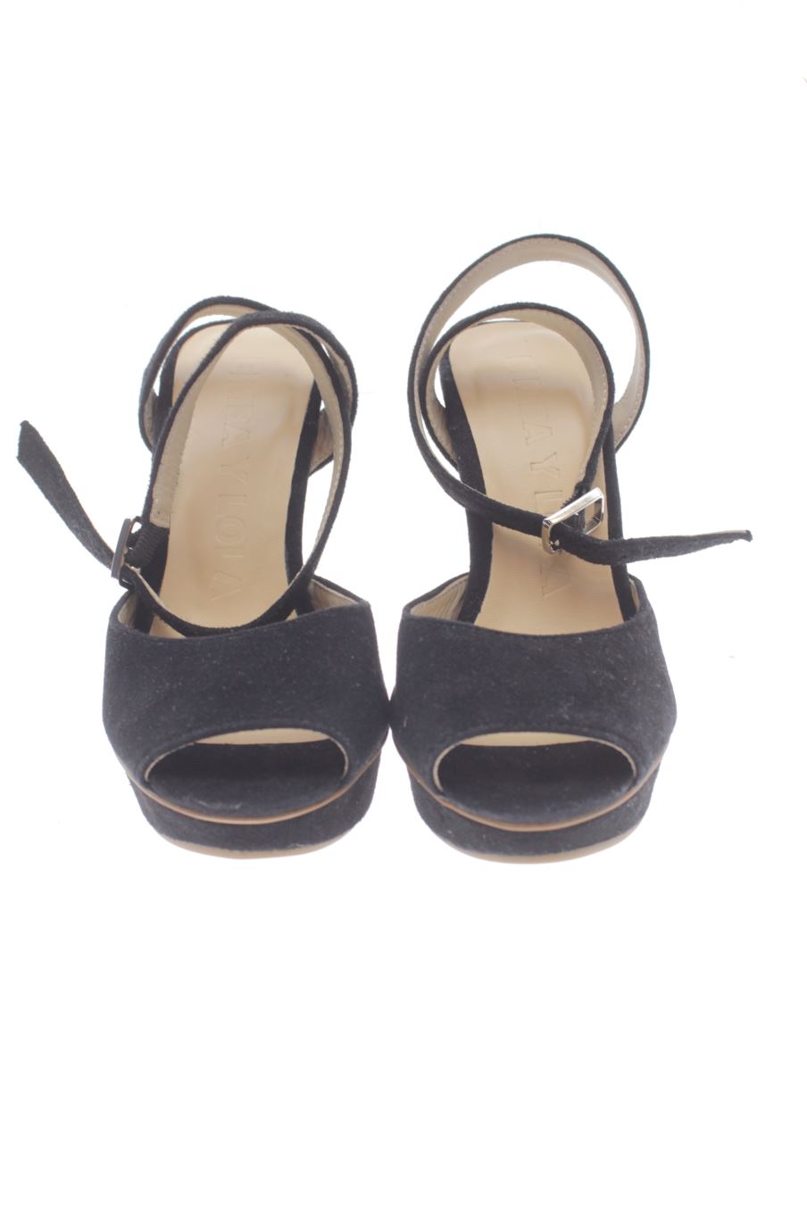 Sandalias tacon de BIMBA Y LOLA de la talla 36, de color negro de
