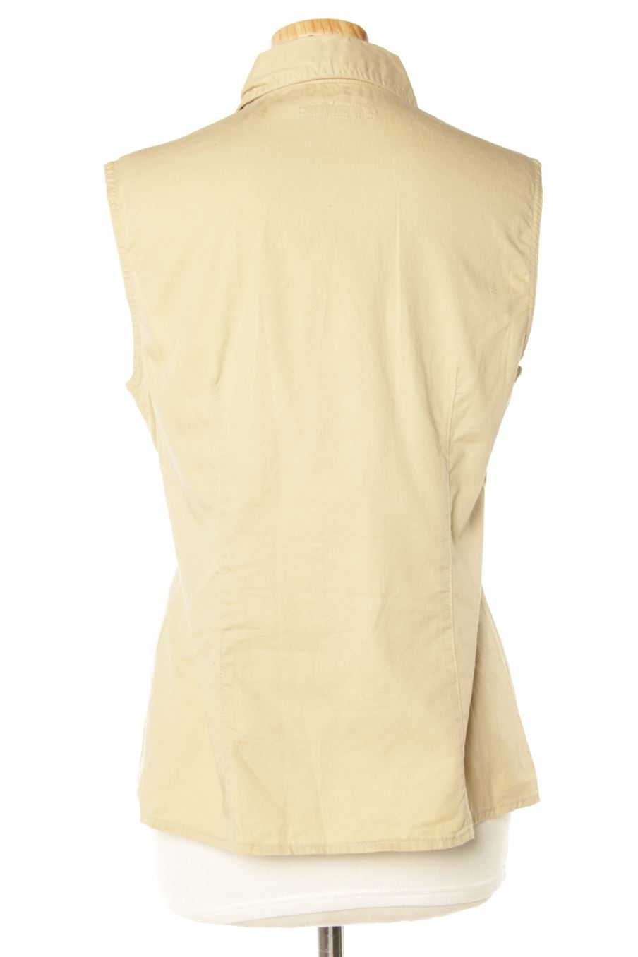 Camisa sin mangas de Vero moda de la talla M, de color beige