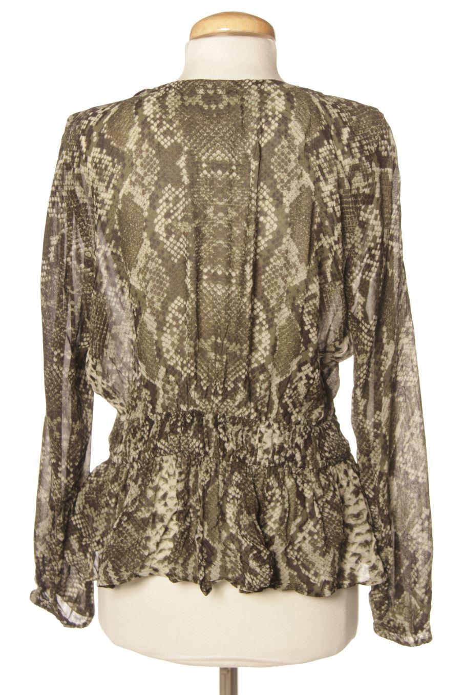 Blouse à manches longues H&M de la taille 36, de couleur animal print