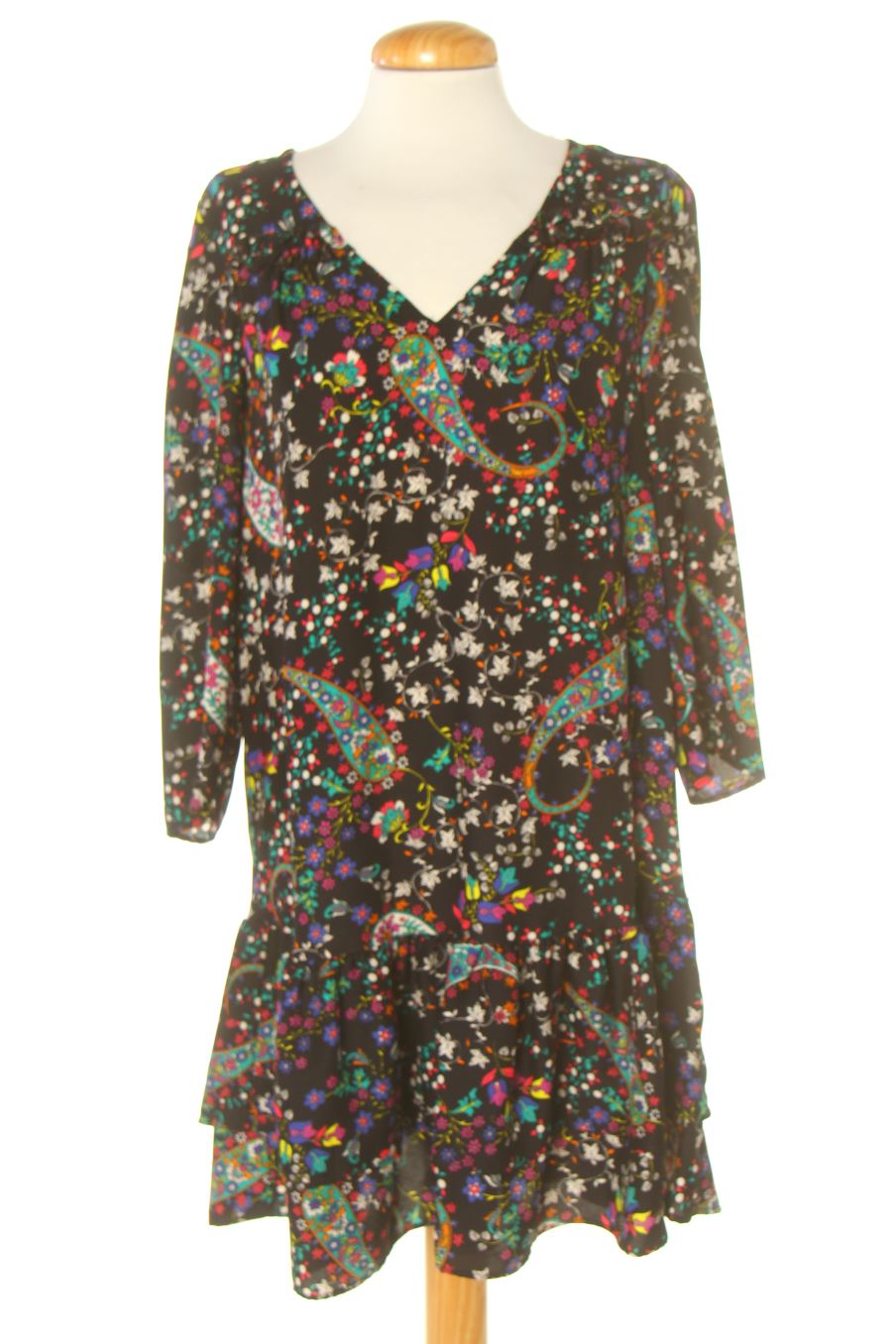 Robe casual Naf Naf de la taille 36, de couleur fleurs
