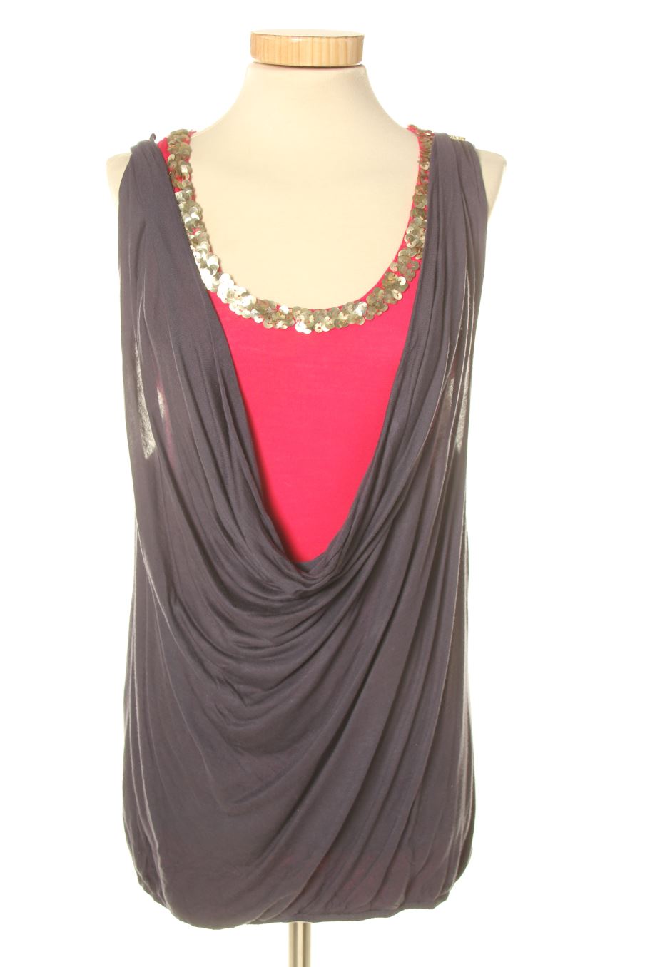 Aufwändiges Top von Miss Sixty Größe XS, Farbe Marineblau, für