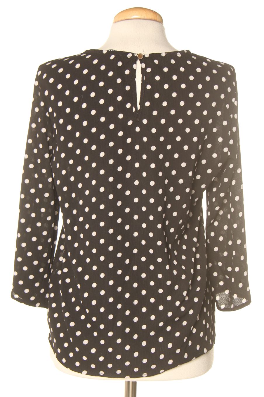 Blouse à manches longues Pieces de la taille XS, de couleur noir