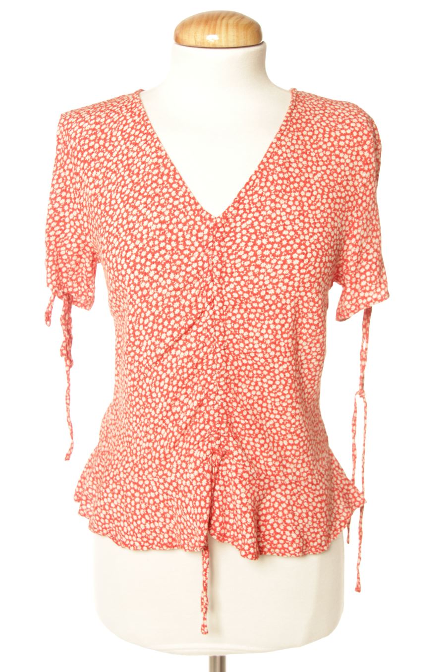 Kurzärmelige Bluse von H&M Größe 34, Farbe Geblümt, für