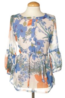 Kurzärmelige Bluse 38 Almatrichi