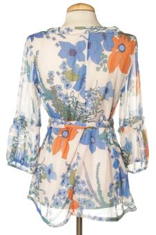 Kurzärmelige Bluse 38 Almatrichi