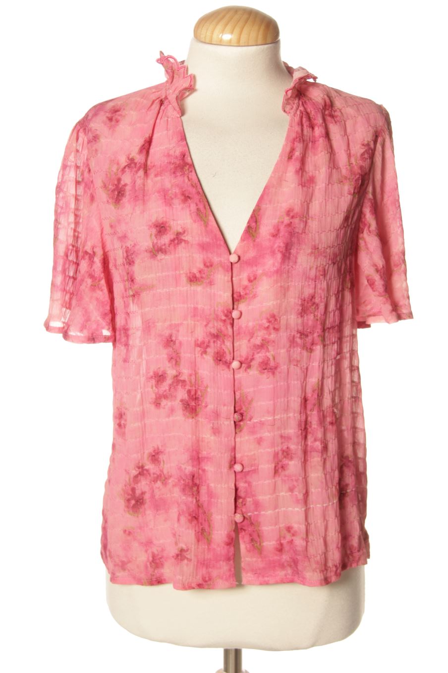 Kurzärmelige Bluse von polín et moi Größe XS, Farbe Aufdruck, für