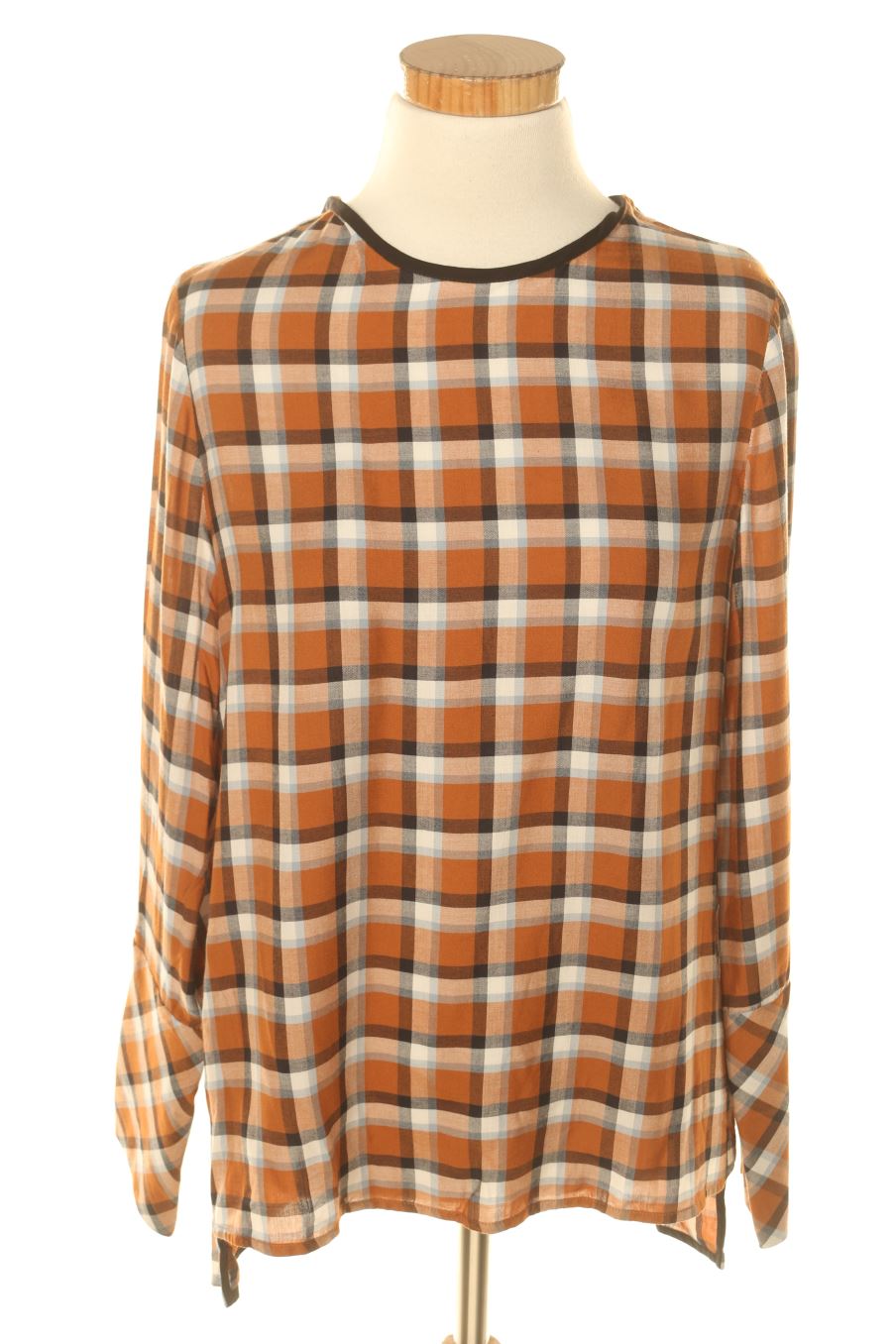 Blouse à manches courtes Mango de la taille S, de couleur carreaux