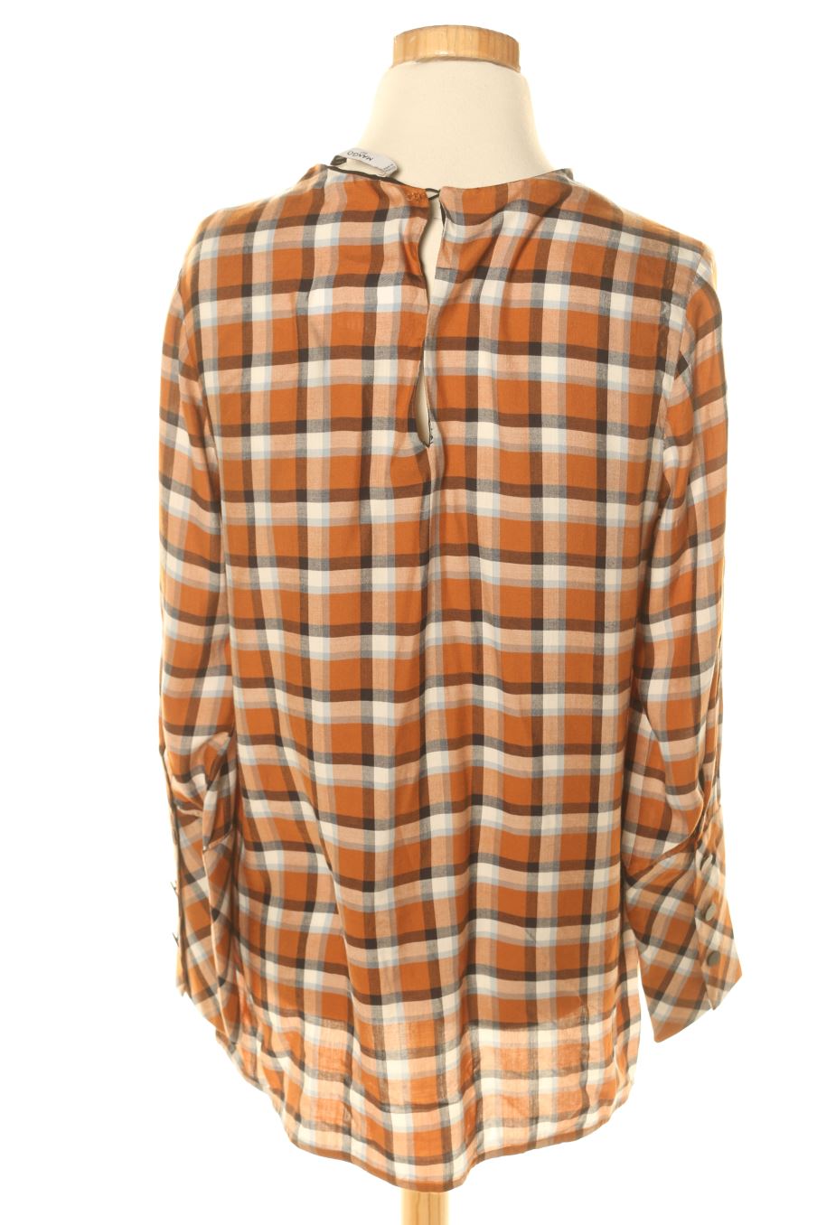 Blouse à manches courtes Mango de la taille S, de couleur carreaux