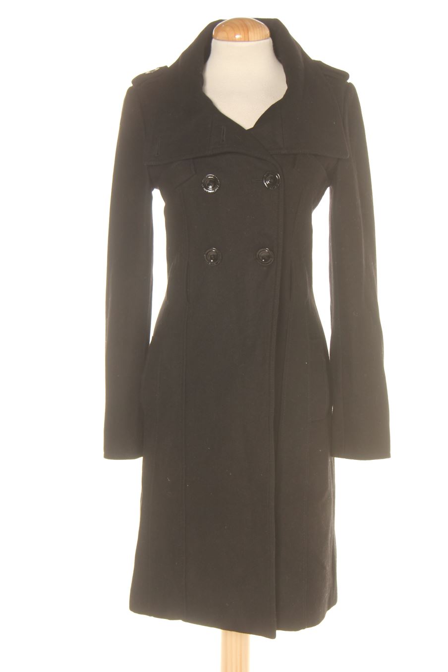 Manteau Amisu de la taille 34, de couleur noir
