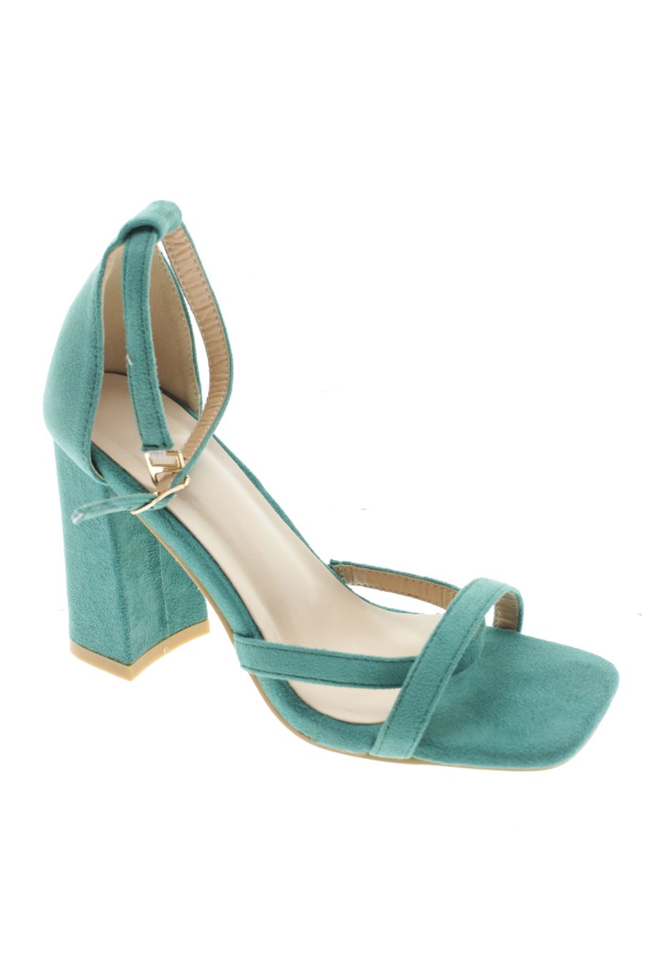 Sandalias tacon de PERCENTIL de la talla 37, de color verde de