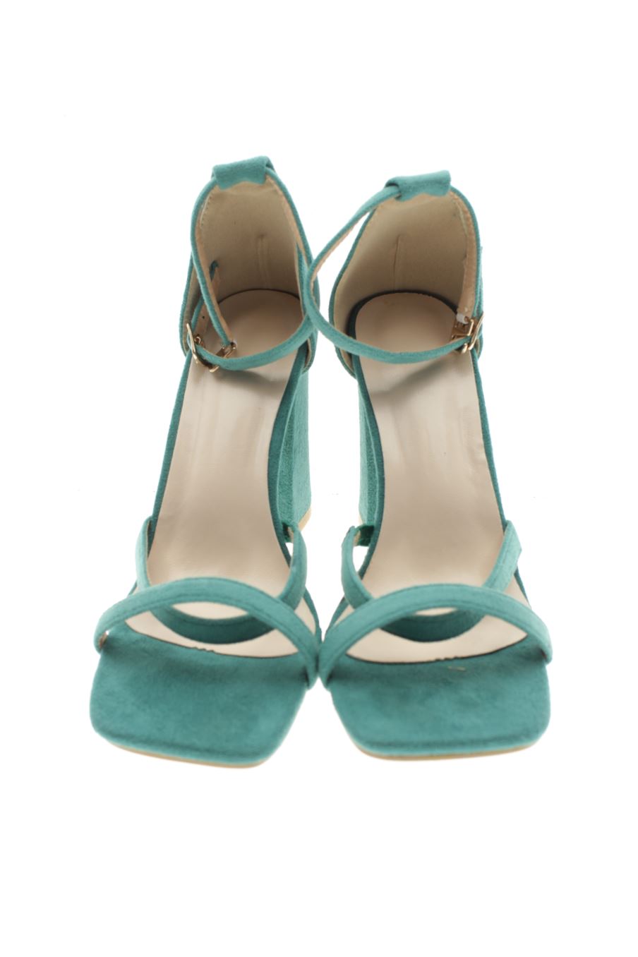 Sandalias tacon de PERCENTIL de la talla 37, de color verde de