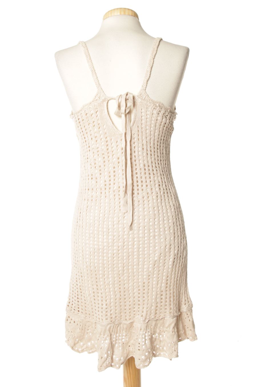 Robe casual Stradivarius de la taille S, de couleur beige
