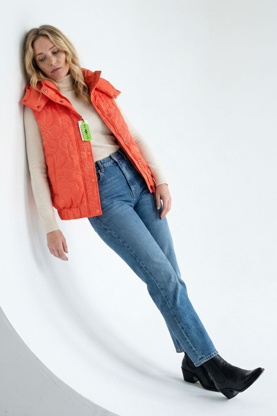 Veste sans manches Desigual de la taille M, de couleur orange
