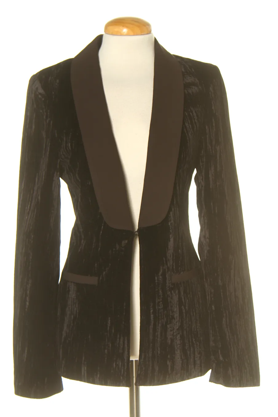 Blazer ANNA FIELD de la taille XS, de couleur noir de velours