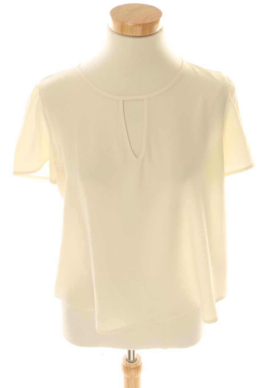 Blouse à manches courtes Forever 21 de la taille M, de couleur beige