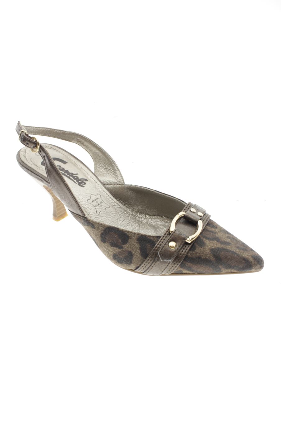Sandalias tacon de SCANDALE  de la talla 37, de color animal print de