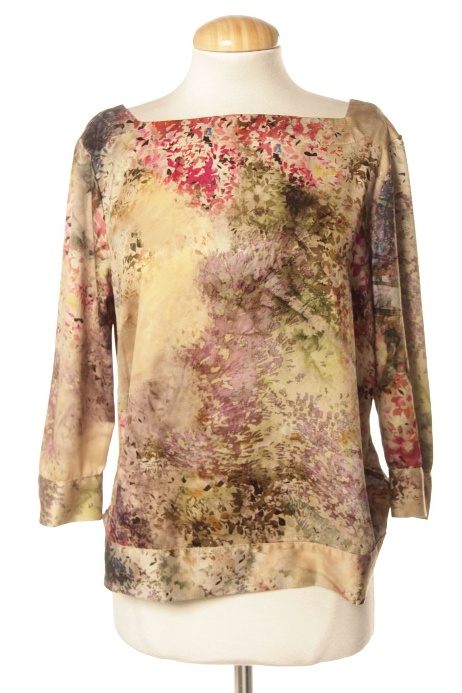Langärmelige Bluse von Trucco Größe M, Farbe Geblümt, für