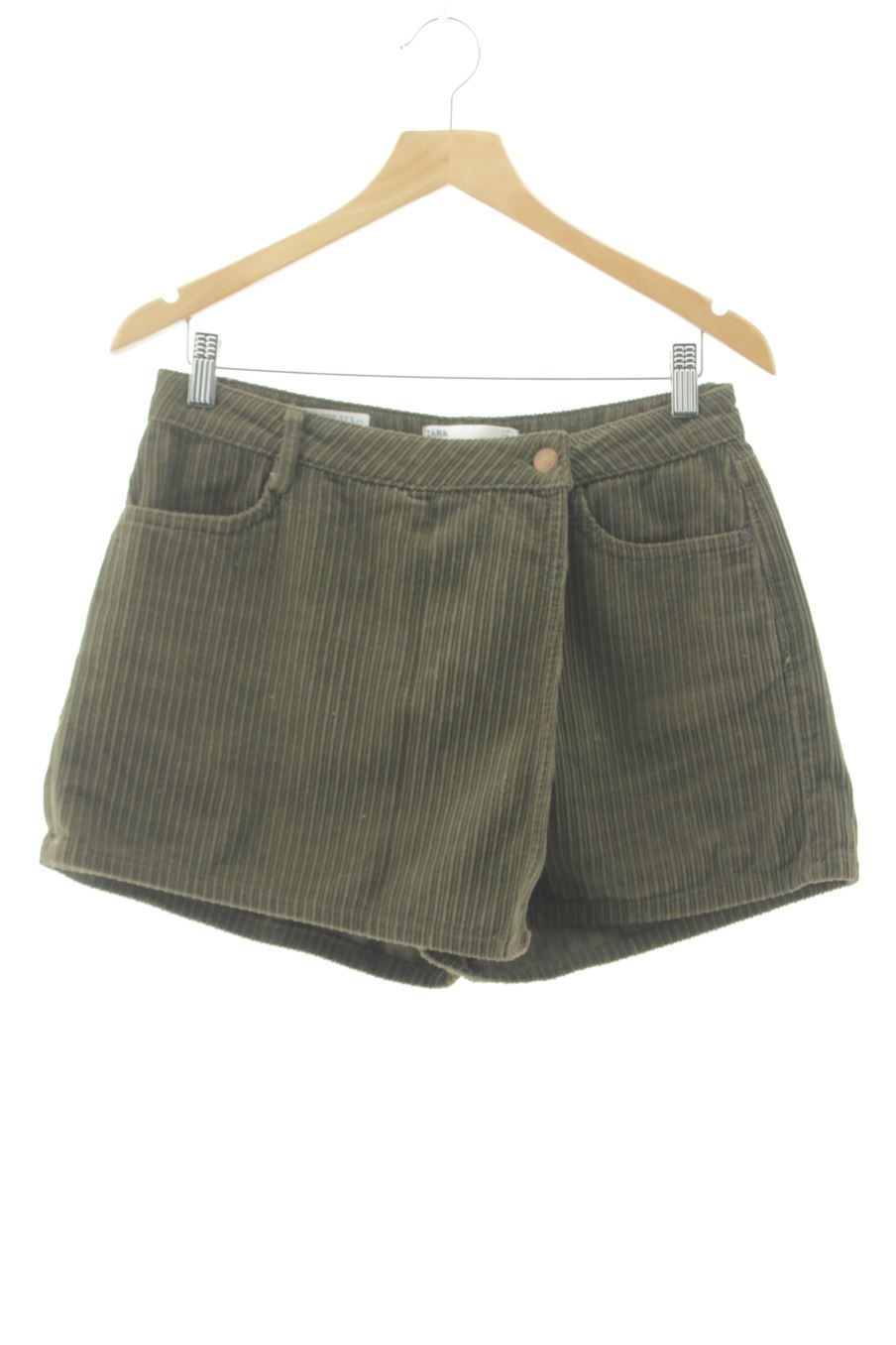 Shorts Zara de la taille S, de couleur vert