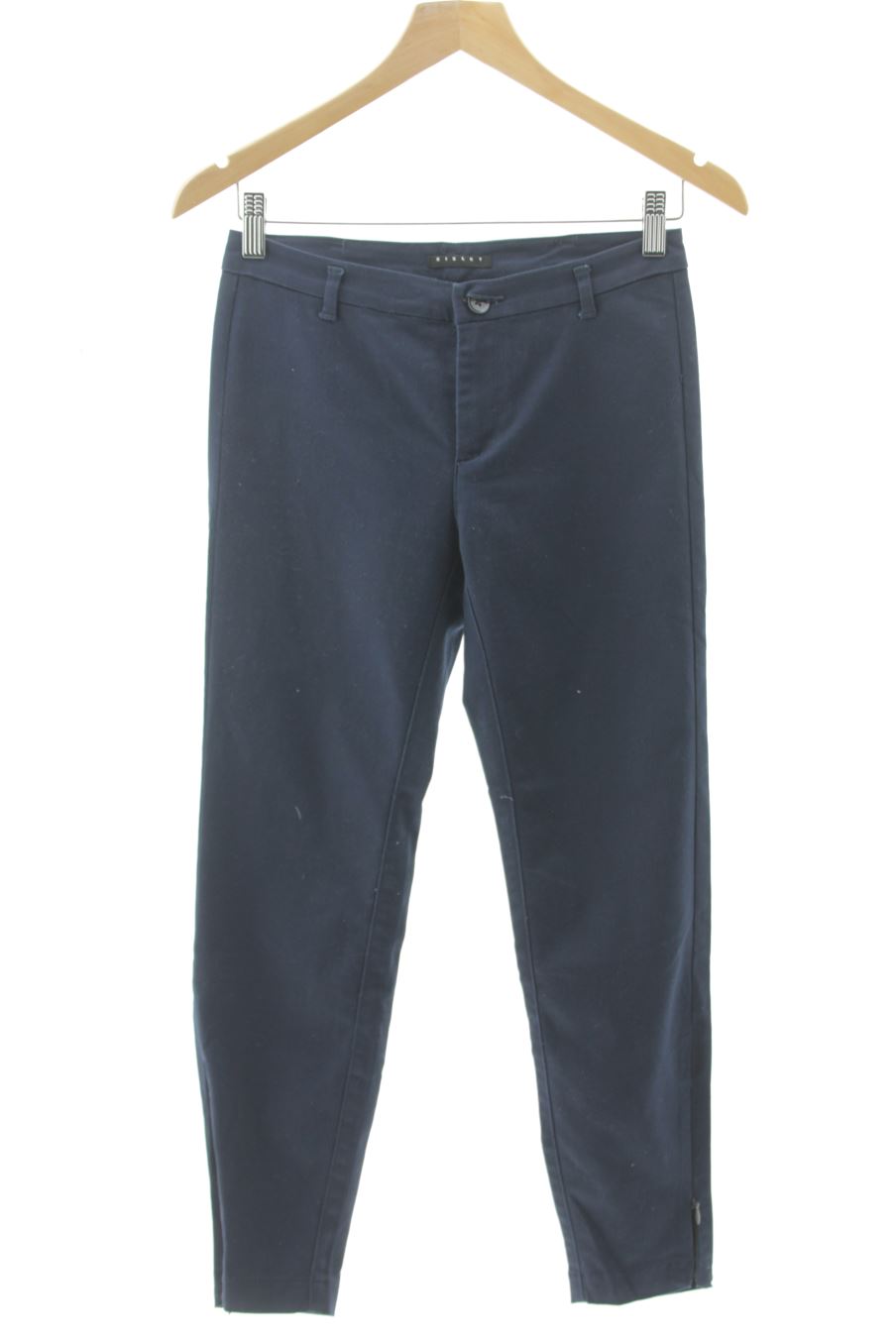 Pantalon Sisley de la taille 34, de couleur bleu marine