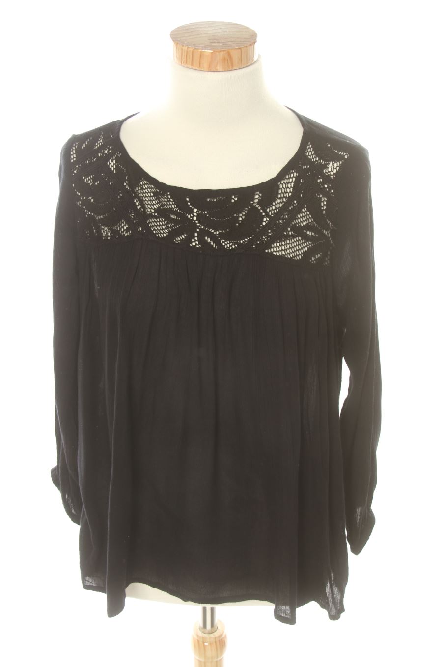 Blouse à manches longues Pull & Bear de la taille XS, de couleur noir