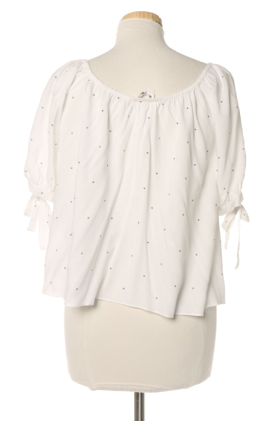 Blouse à manches courtes Brownie de la taille S, de couleur blanc