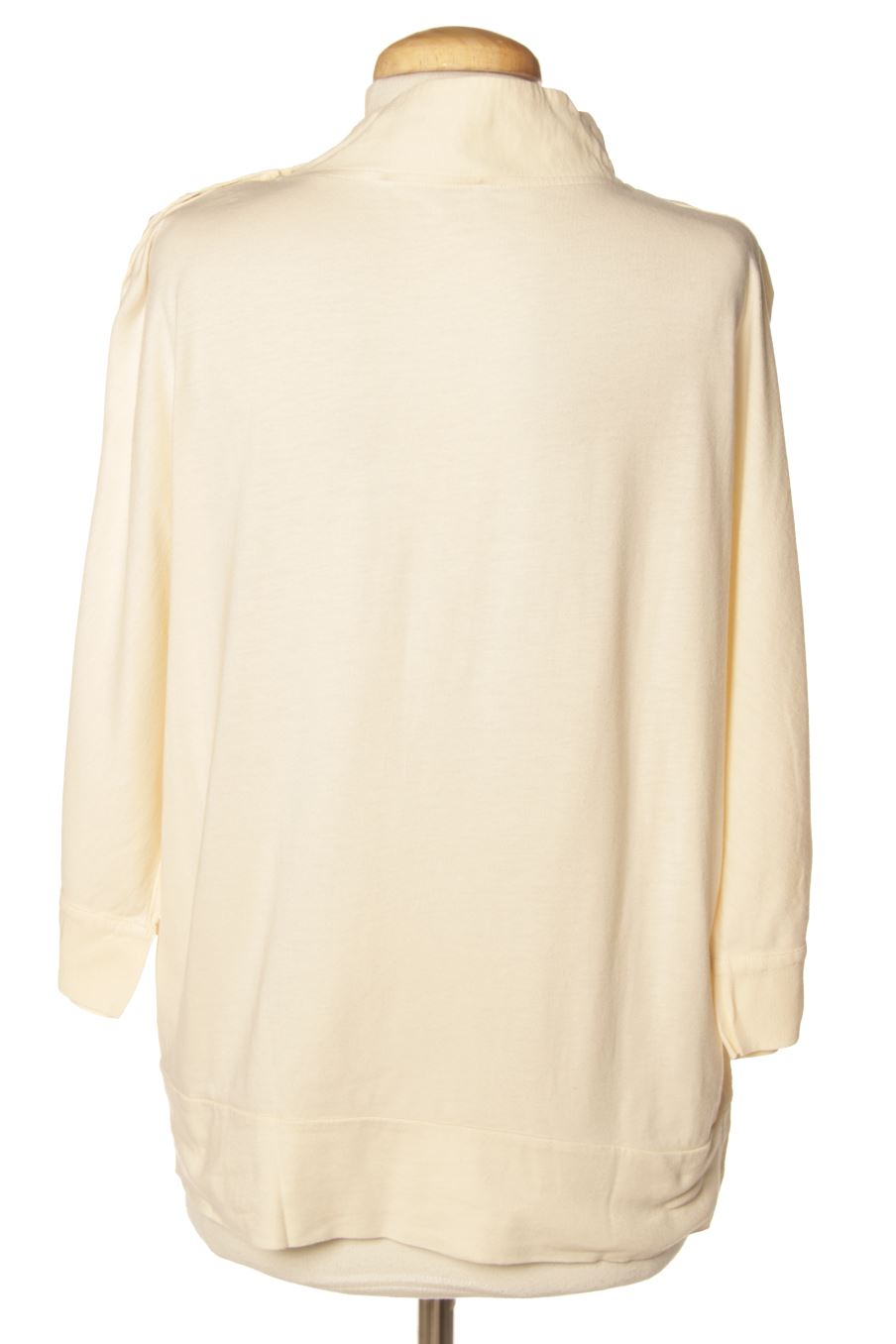 Blusa de manga corta de Adolfo Dominguez de la talla S, de color beige