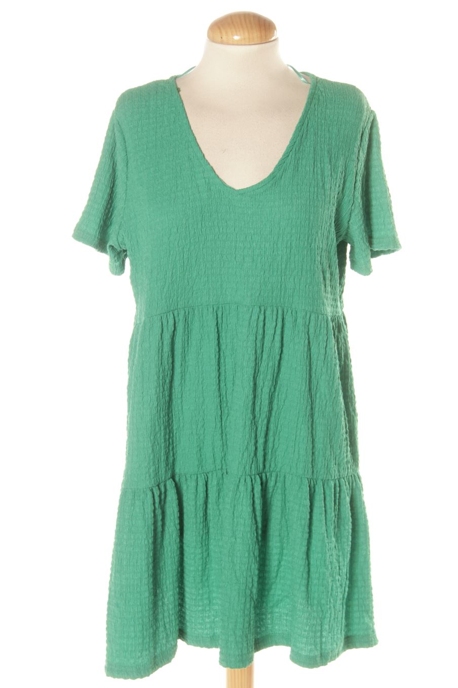 Robe casual Pull & Bear de la taille S, de couleur vert